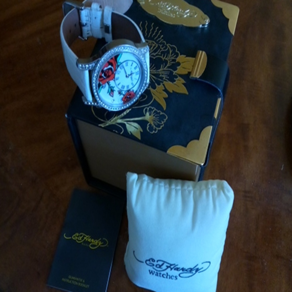 Ed Hardy Rose Signature Watch